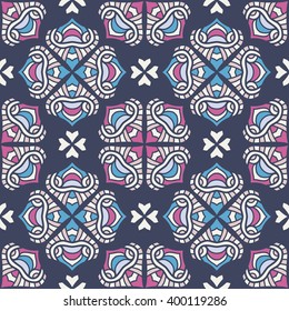 Seamless pattern. Vintage decorative elements. Hand drawn background. Islam, Arabic, Indian, ottoman motifs. Perfect for printing on fabric or paper
