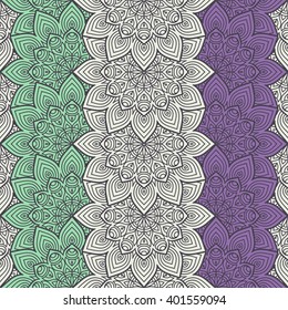 Seamless pattern. Vintage decorative elements. Hand drawn background. Islam, Arabic, Indian, ottoman motifs. Perfect for printing on fabric or paper