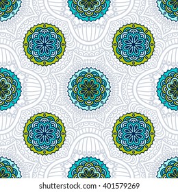 Seamless pattern. Vintage decorative elements. Hand drawn background. Islam, Arabic, Indian, ottoman motifs. Perfect for printing on fabric or paper