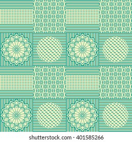 Seamless pattern. Vintage decorative elements. Hand drawn background. Islam, Arabic, Indian, ottoman motifs. Perfect for printing on fabric or paper
