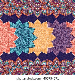 Seamless pattern. Vintage decorative elements. Hand drawn background. Islam, Arabic, Indian, ottoman motifs. Perfect for printing on fabric or paper.