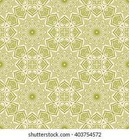 Seamless pattern. Vintage decorative elements. Hand drawn background. Islam, Arabic, Indian, ottoman motifs. Perfect for printing on fabric or paper.