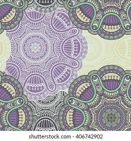 Seamless pattern. Vintage decorative elements. Hand drawn background. Islam, Arabic, Indian, ottoman motifs. Perfect for printing on fabric or paper