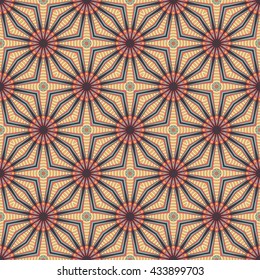 Seamless pattern. Vintage decorative elements. Hand drawn background. Islam, Arabic, Indian, ottoman motifs. Perfect for printing on fabric or paper.
