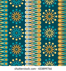 Seamless pattern. Vintage decorative elements. Hand drawn background. Islam, Arabic, Indian, ottoman motifs. Perfect for printing on fabric or paper.