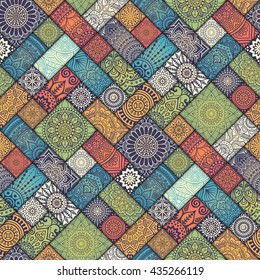 Seamless pattern. Vintage decorative elements. Hand drawn background. Islam, Arabic, Indian, ottoman motifs. Perfect for printing on fabric or paper.