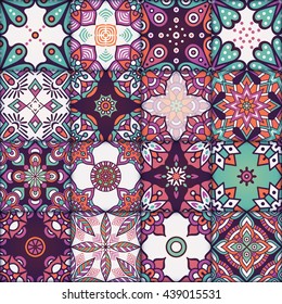 Seamless pattern. Vintage decorative elements. Hand drawn background. Islam, Arabic, Indian, ottoman motifs. Perfect for printing on fabric or paper.