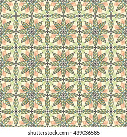 Seamless pattern. Vintage decorative elements. Hand drawn background. Islam, Arabic, Indian, ottoman motifs. Perfect for printing on fabric or paper.