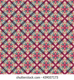 Seamless pattern. Vintage decorative elements. Hand drawn background. Islam, Arabic, Indian, ottoman motifs. Perfect for printing on fabric or paper.
