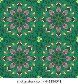 Seamless pattern. Vintage decorative elements. Hand drawn background. Islam, Arabic, Indian, ottoman motifs. Perfect for printing on fabric or paper.
