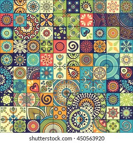 Seamless pattern. Vintage decorative elements. Hand drawn background. Islam, Arabic, Indian, ottoman motifs. Perfect for printing on fabric or paper.