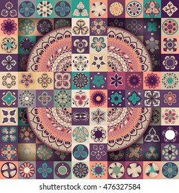 Seamless pattern. Vintage decorative elements. Hand drawn background. Islam, Arabic, Indian, ottoman motifs. Perfect for printing on fabric or paper.