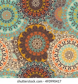 Seamless pattern. Vintage decorative elements. Islam, Arabic, Indian Turkish Pakistan Chinese Moroccan Ottoman motifs