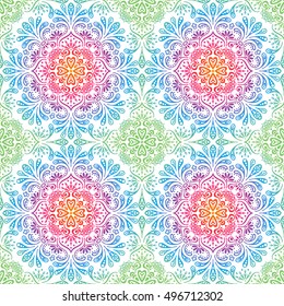 Seamless pattern. Vintage decorative elements. Hand drawn background. Islam, Arabic, Indian, ottoman motifs. Perfect for printing on fabric or paper.