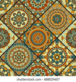Seamless pattern. Vintage decorative elements. Hand drawn background. Islam, Arabic, Indian, ottoman motifs. Perfect for printing on fabric or paper.