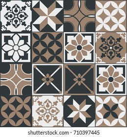 Seamless pattern. Vintage decorative elements.