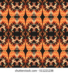 Seamless pattern. Vintage decorative elements.beautiful background