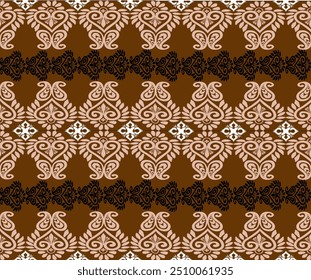 Seamless pattern vintage design color brown