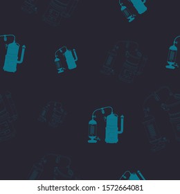 Seamless pattern with vintage distillation apparatus
