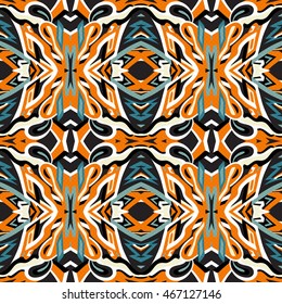 seamless pattern vintage ethnic ornament vector illustration