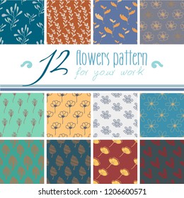 Seamless pattern Vintage Floral.