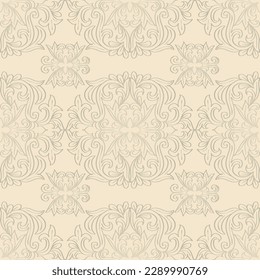 Seamless pattern vintage floral background.