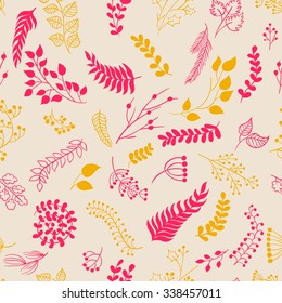 Seamless pattern vintage floral elements. Decoration elements for design invitation, wedding cards, valentines day, greeting cards