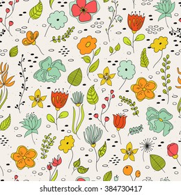 Seamless pattern vintage floral elements. Decoration elements for design invitation, wedding cards, valentines day, greeting cards