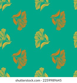 Seamless pattern with vintage flowers. Retro floral background. Design for fabric, textile print, wrapping paper, cover, poster. Vector illustration