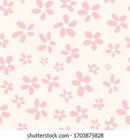 Seamless pattern of vintage flowers. Vector background.
