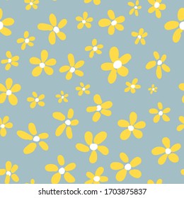 Patrón de flores vintage sin inconvenientes. Fondo vectorial.
