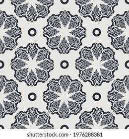 Seamless pattern with vintage ornament. 