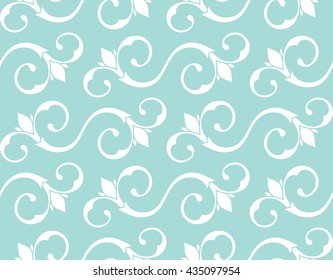 Seamless Pattern. Vintage ornament. Limpet shell and white color. Vector illustration