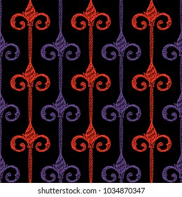 Seamless Pattern. Vintage ornament. Vector illustration