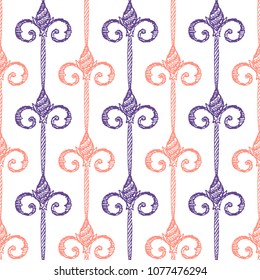 Seamless Pattern. Vintage ornament. Vector illustration