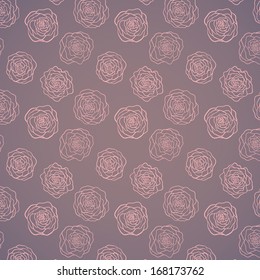 Seamless pattern with vintage roses.