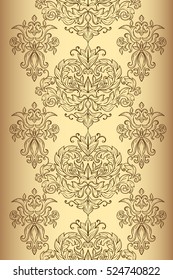 Seamless pattern in vintage style with beautiful ornaments