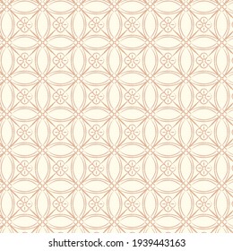 Patrón inmaculado de estilo vintage para productos artesanales de color beige claro. Para antecedentes, fondos de pantalla, marca y otros proyectos.
