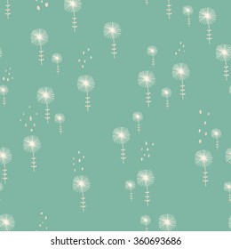 Seamless pattern in vintage style. Doodle flowers romantic design. Can be used for wallpaper, pattern fills, web page background, surface textures. Vector