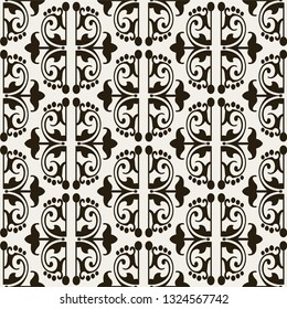 Seamless pattern in vintage style, vector graphics