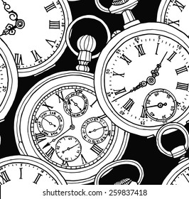Reloj vintage sin problemas negro 