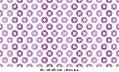 Seamless pattern of violet circles,80s.Vetor illustration.