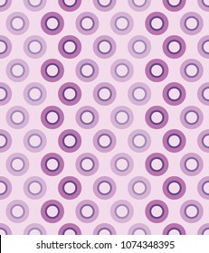 Seamless pattern of violet circles.Vetor illustration.