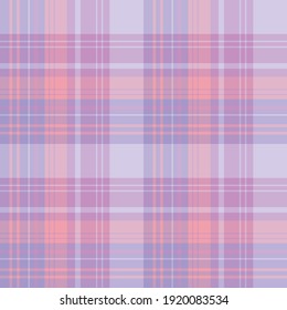 Seamless pattern in violet, lilac, purple and pink colors for plaid, fabric, textile, clothes, tablecloth and other things. Vector image. 
