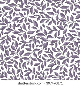 Seamless pattern with violet and pink leaves . Vector illustration.    Perfect for wallpapers, wrapping papers, textile, pattern fills, gift paper, spring and summer greeting cards