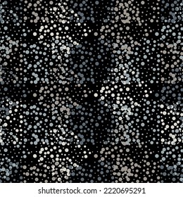 Seamless pattern in violet and purple colors for fabric, background, surface design, packaging, Radial shape retro style with grunge.Rapport from small parts. 