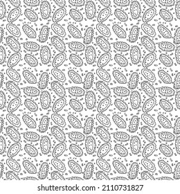 Seamless pattern with viruses. viruses icons on white background. Doodle illustration with viruses icons