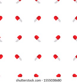 Seamless Pattern with vitamin pills design