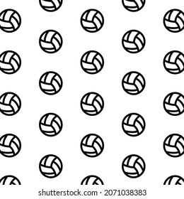 Diseño de icono de voleibol sin foco
