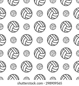 seamless pattern with Volleyball